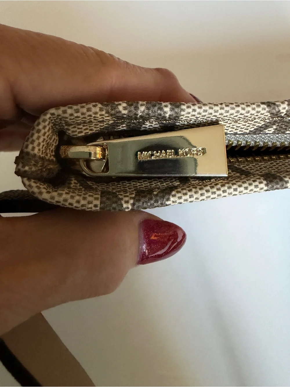 Michael Kors MK Signature Monogram Pink Belt Bag Fanny Pack S/M